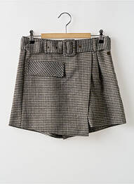 Jupe short taille à pinces noir FREEMAN T.PORTER femme