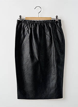 Jupe mi-longue coupe droite noir SCHOOL RAG femme