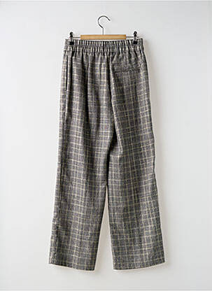Pantalon droit stretch taille haute gris SCHOOL RAG femme