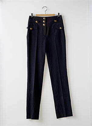 Pantalon slim taille haute taille haute bleu JUS D'ORANGE femme