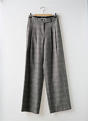 Pantalon large taille à pinces taille normale argent SUNCOO femme