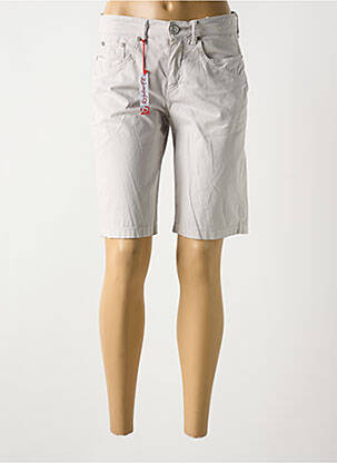 Bermuda taille basse taille basse gris ANNA MONTANA femme