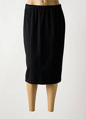Jupe mi-longue stretch noir FRANCOISE DE FRANCE femme