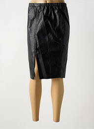 Jupe mi-longue coupe droite noir SCHOOL RAG femme
