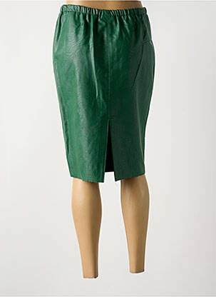 Jupe mi-longue coupe droite vert SCHOOL RAG femme