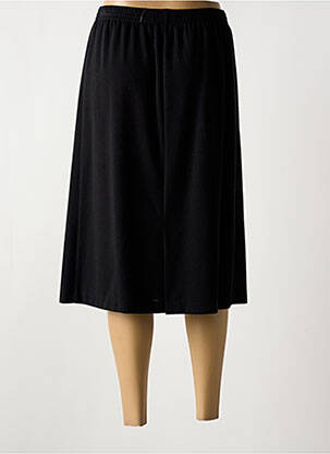 Jupe mi-longue coupe évasée noir GEVANA femme