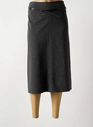 Jupe mi-longue coupe droite gris BARBARA LEBEK femme
