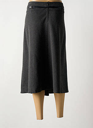 Jupe mi-longue coupe droite gris BARBARA LEBEK femme