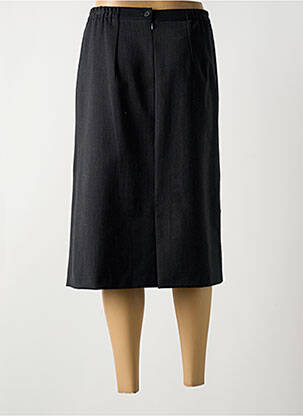 Jupe mi-longue coupe évasée gris GEVANA femme