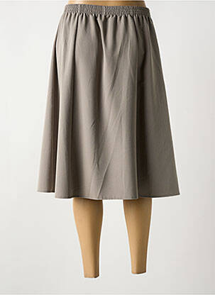 Jupe mi-longue coupe évasée gris GRIFFON femme