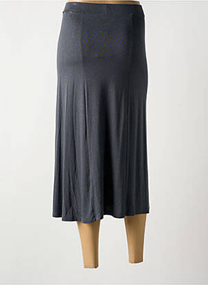 Jupe mi-longue stretch gris YERSE femme