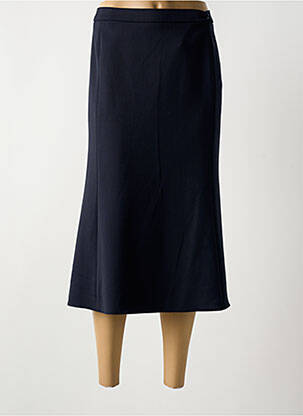 Jupe mi-longue taille normale bleu ANNE KELLY femme