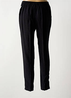 Pantalon slim taille haute taille haute noir GEVANA femme