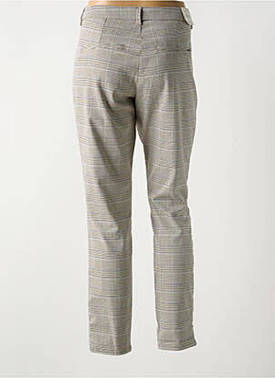 Pantalon chino tissage popeline taille normale beige KANOPE femme