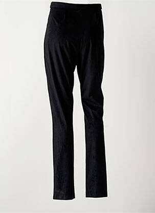 Pantalon slim taille haute taille haute noir SYLVIA RIELLE femme
