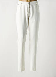 Pantalon slim taille élastique taille normale blanc GREGORY PAT femme