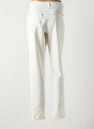 Pantalon slim taille élastique taille normale blanc GREGORY PAT femme
