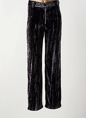 Pantalon droit stretch taille haute gris RUE MAZARINE femme