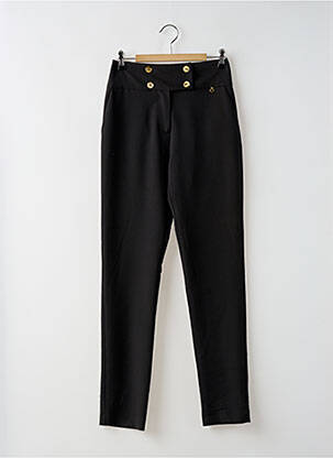 Pantalon slim taille haute taille haute noir RINASCIMENTO femme