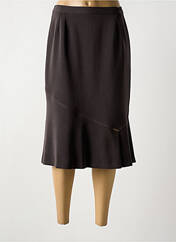 Jupe mi-longue marron GEVANA pour femme seconde vue
