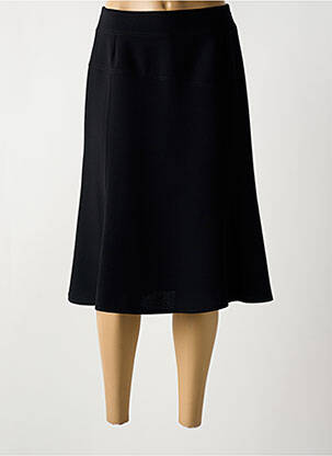 Jupe mi-longue noir GEVANA pour femme