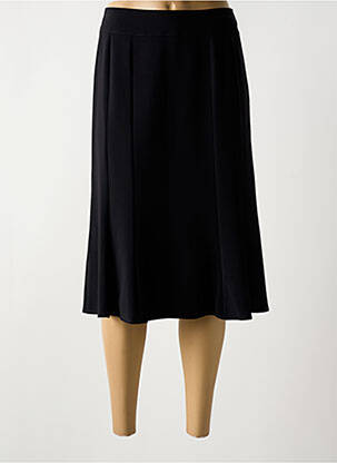 Jupe mi-longue noir GEVANA pour femme