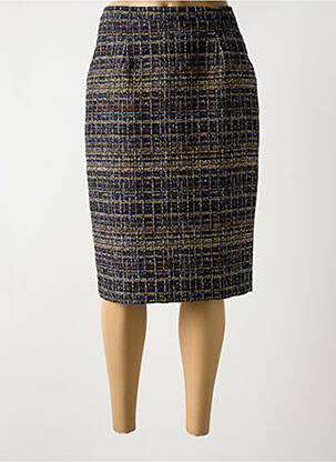 Jupe mi-longue noir GRIFFON pour femme