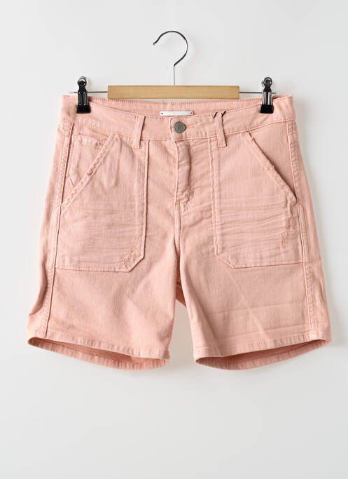 Short fermeture zippée sous rabat boutonné taille normale rose CIMARRON femme