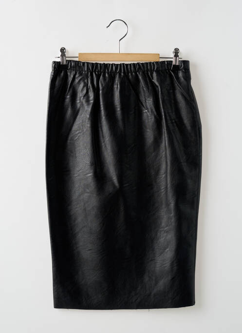 Jupe mi-longue coupe droite noir SCHOOL RAG femme