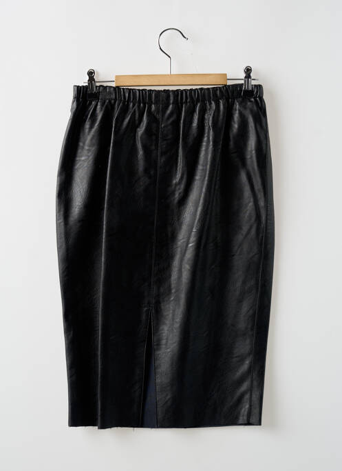 Jupe mi-longue coupe droite noir SCHOOL RAG femme