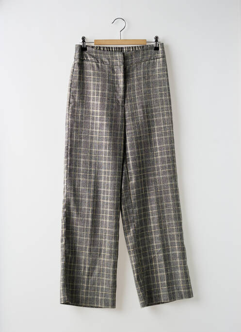 Pantalon droit stretch taille haute gris SCHOOL RAG femme
