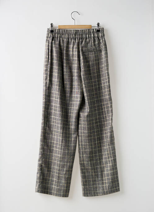 Pantalon droit stretch taille haute gris SCHOOL RAG femme