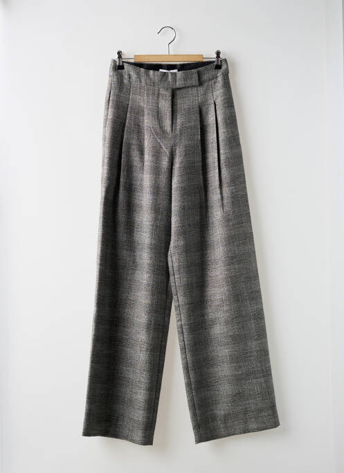 Pantalon large taille à pinces taille normale argent SUNCOO femme