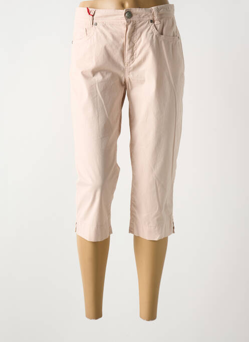 Corsaire tissage popeline taille normale rose ANNA MONTANA femme