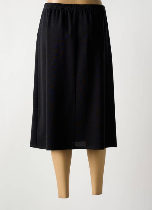 Jupe mi-longue coupe droite noir GRIFFON femme