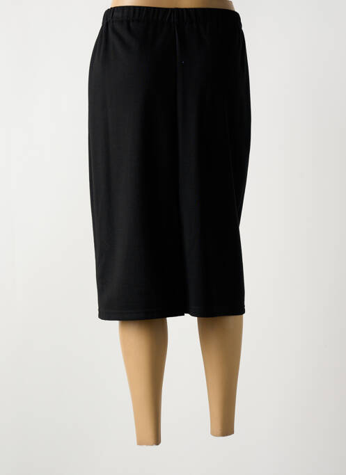Jupe mi-longue coupe droite noir FRANCOISE DE FRANCE femme