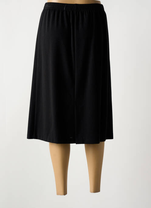 Jupe mi-longue coupe évasée noir GEVANA femme