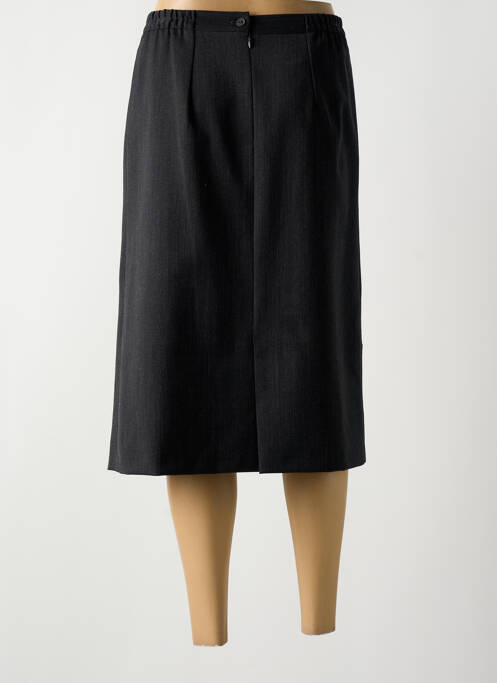 Jupe mi-longue coupe évasée gris GEVANA femme