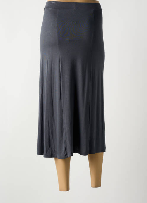 Jupe mi-longue stretch gris YERSE femme