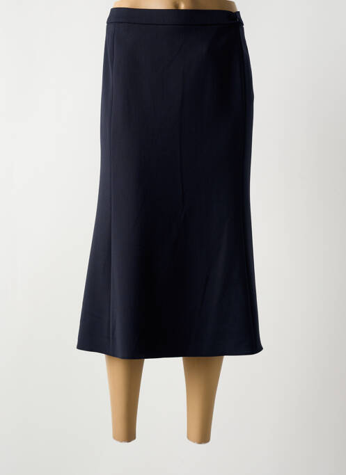 Jupe mi-longue taille normale bleu ANNE KELLY femme