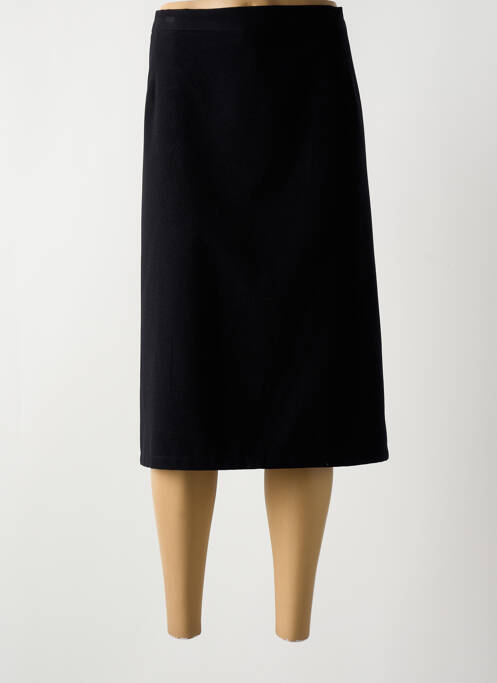 Jupe mi-longue coupe droite noir ATLANTA femme