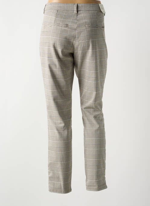 Pantalon chino tissage popeline taille normale beige KANOPE femme