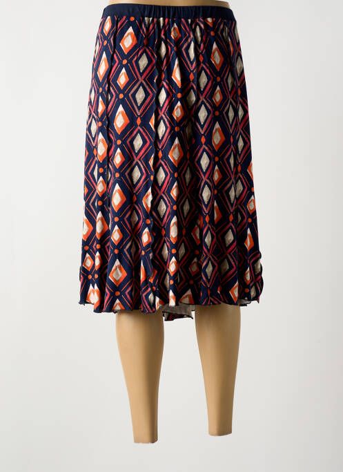 Jupe mi-longue bleu FRANCE RIVOIRE femme
