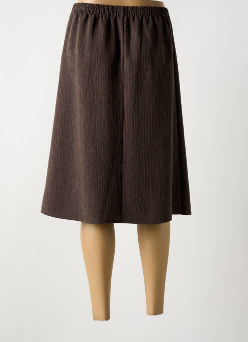 Jupe mi-longue marron GRIFFON femme