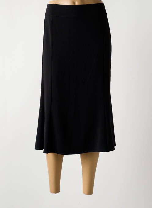 Jupe mi-longue noir GEVANA pour femme