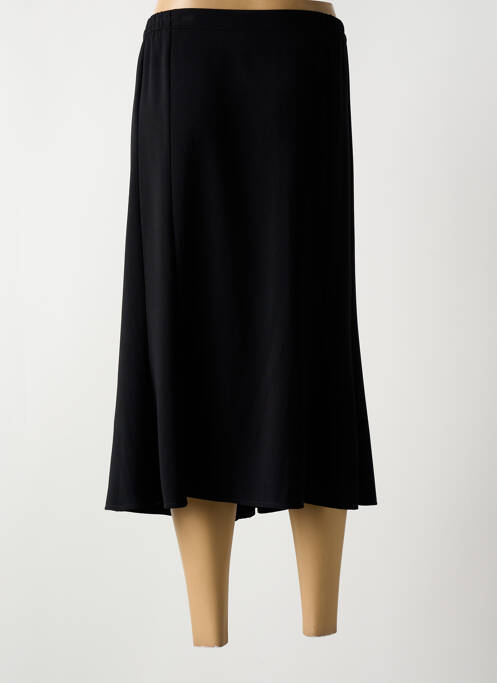 Jupe mi-longue noir GEVANA femme