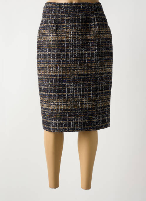 Jupe mi-longue noir GRIFFON pour femme