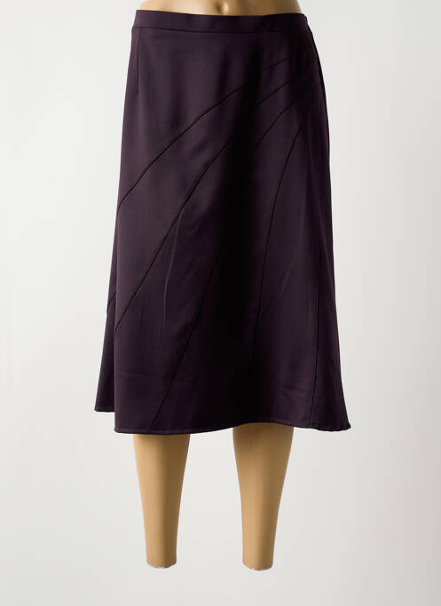 Jupe mi-longue violet GRIFFON pour femme