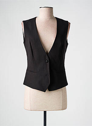 Gilet sans manche poches noir ROBUR femme