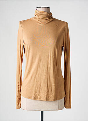 Sous-pull stretch manches longues beige KANOPE femme